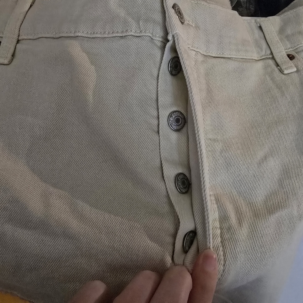 NWT Old Navy Cream 3" Womens Raw Hem‎ Shorts Plus Size 22 Sky-hi Aline - Picture 5 of 7